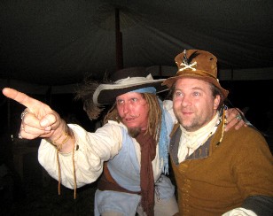 Chrispy pointing Michael ahead