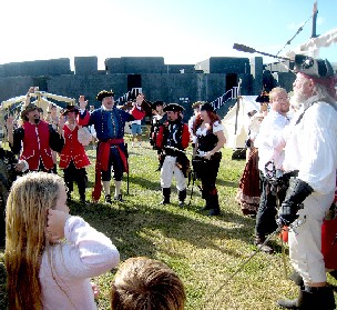 Discussing the disposition of the captured Brits