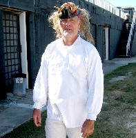 Mark Moss and his mask