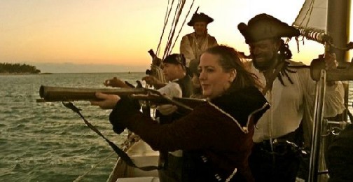 Maria shooting Braze's Gun