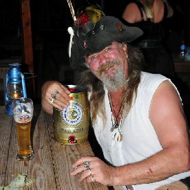 Klaus and a Beer Barrel