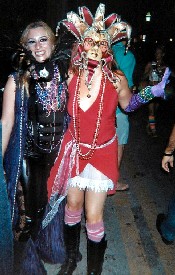 Lee Lee & Scarlett at Fantasy Fest