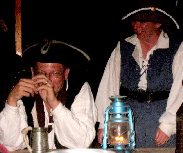 Keith and Leigh at the Pay Table