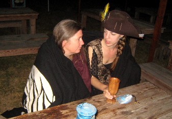 Mae and Deborah in Mercury Flag - Front