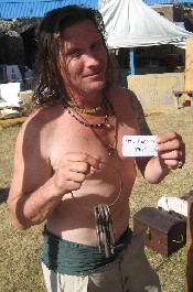 Chrispy Holding a Card