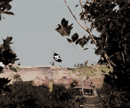 Mercury Flag over Fort Taylor