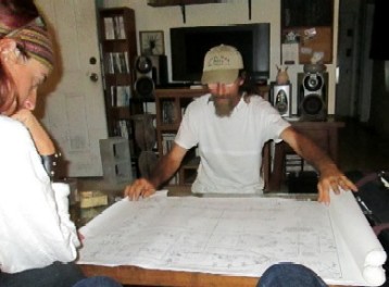 Deadeye Showing Us the Ship Plans