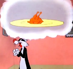 Sylvester Dreaming of Squab