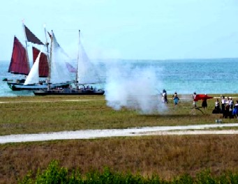 Pirate Line Firing on British