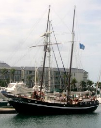 The Jolly II Rover in Port