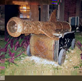 Finned Cannon Sculpture