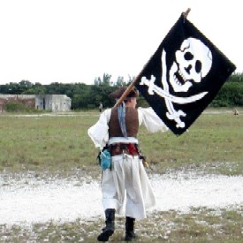 Scarlett With the Flag