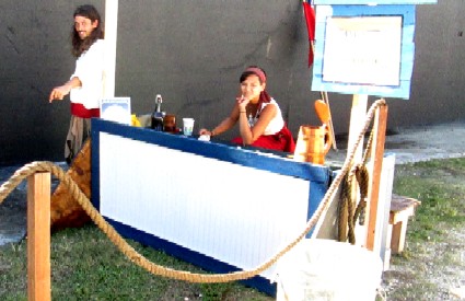 Skylar at the Welcoming Booth