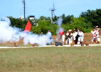 Pirates Fire Their Cannons