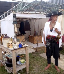 Captain R Hood's Encampment