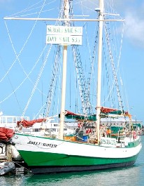 The Jolly II Rover in Port