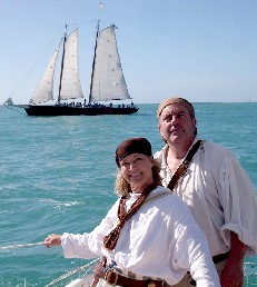 Kathy and madPete on the Sarah