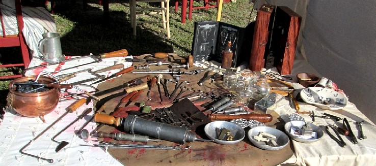 Close Up of Surgeon's Table