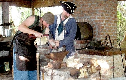 Matt and Tim Working the Forge 2