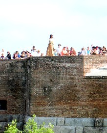 Michelle Inciting the Crowd