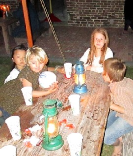 Kid's Table at Pig Roast