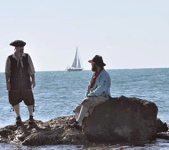 Tim and Jeremy By the Ocean