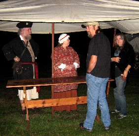 Mercury crew in the rain