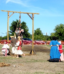 Securing M.A. d'Dogge in the Gibbet