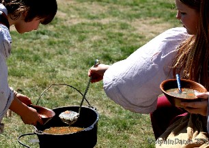 Dufrenses serving lunch