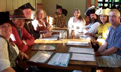 Dinner out with the crew