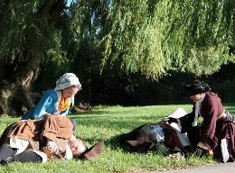 Jaime and Mary with the wounded