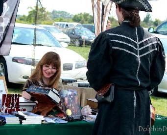 Andrea Jones at her booth