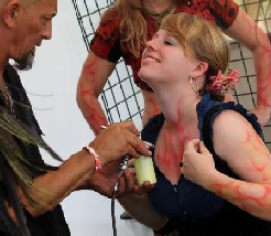 Mikayla being hennaed