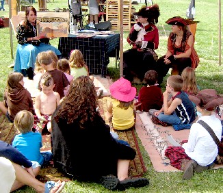 Library reading to the kids