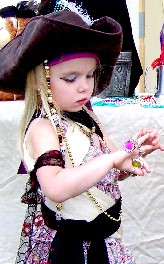 Girl looking at ring