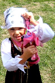 A pink elephant purse