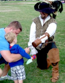 Shannon, his hook and a boy