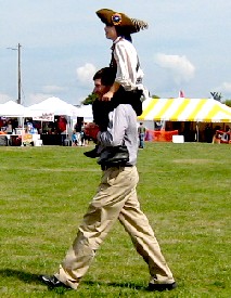 Zach riding on BA Caputo