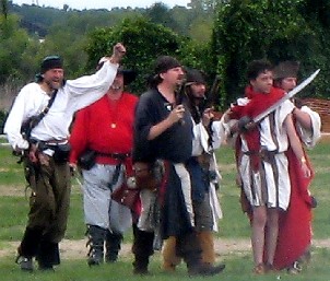 Pirates holding Caesar