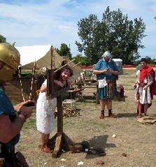 The Roman Prisoner in the stocks