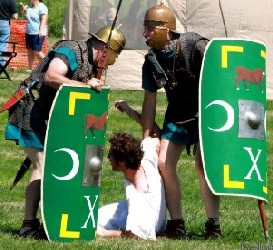 Romans capture prisoner