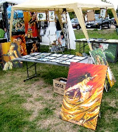Sergio's art booth