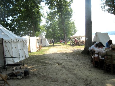 A view down one of the Paynetown streets