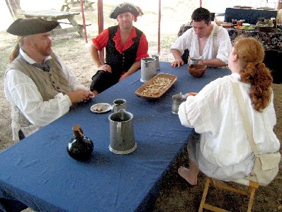 Folks in the food tent 2