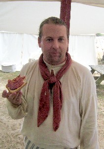 Michael Bagley with toast