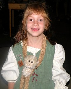Redheaded kid with Lob around his neck