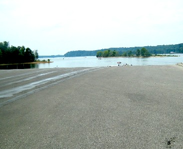 Road ending in water