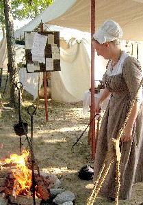 Chole stoaks the fire