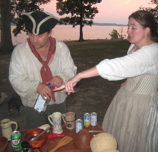 Michael and Kate Bagley mix drinks