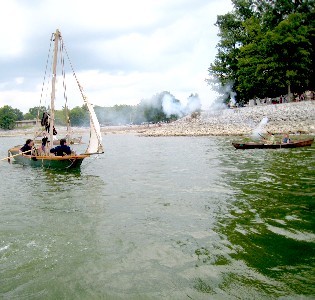 Priddy Princess boat approaches us